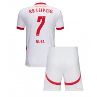 Echipament fotbal RB Leipzig Antonio Nusa #7 Tricou Acasa 2024-25 pentru copii maneca scurta (+ Pantaloni scurti)